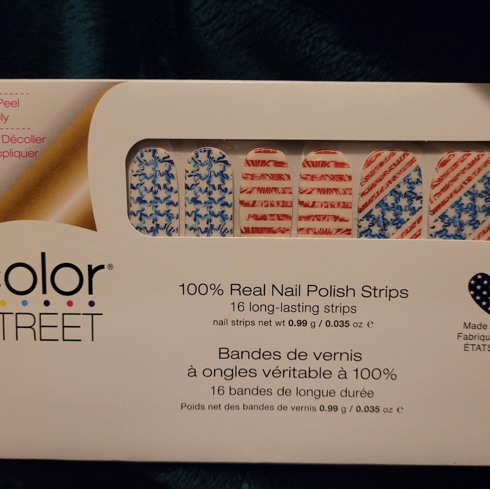Color Street Nail Strips - Red, White And Blue. Patriotic Flag.